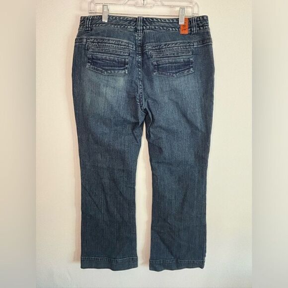 Tommy Hilfiger NWT vintage Y2K hipster boot cut jeans Size 12P - Picture 4 of 8